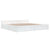 Bed Frame without Mattress with Drawers White 183x203 cm King