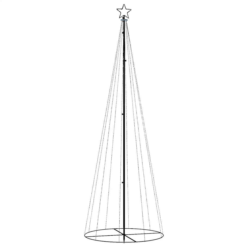 Christmas Cone Tree Cold White 310 LEDs 100x300 cm
