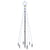 Christmas Tree with Spike Cold White 108 LEDs 180 cm