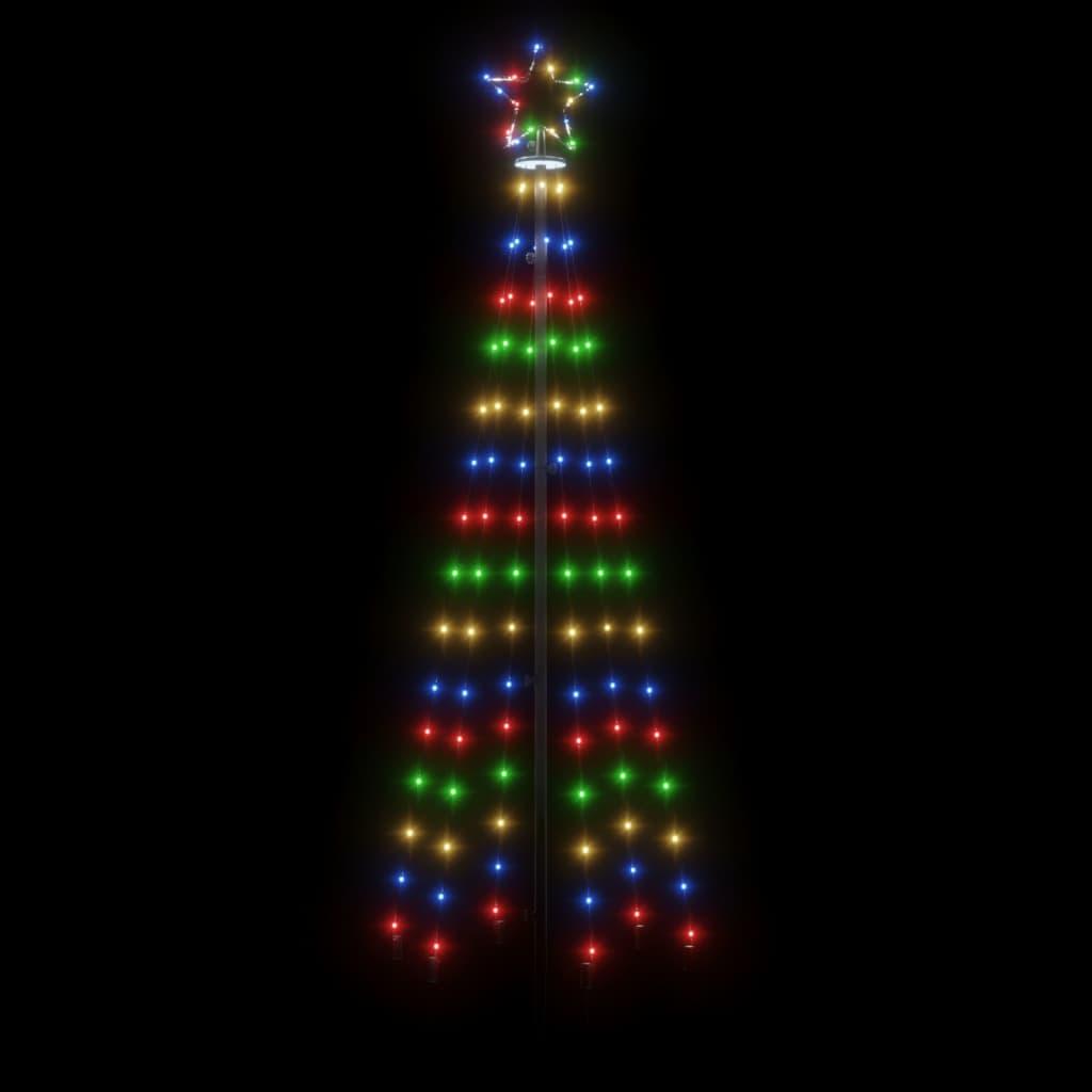 Christmas Tree with Spike Colourful 108 LEDs 180 cm