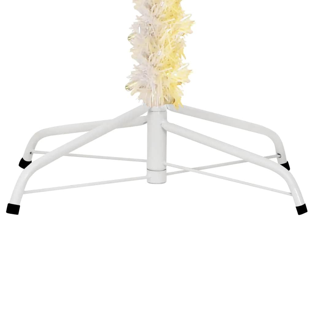 Artificial Christmas Tree with Iridescent Tips White 180 cm PVC