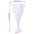 Upside-down Artificial Christmas Tree with Stand White 240 cm