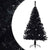 Artificial Half Christmas Tree with Stand Black 150 cm PVC