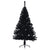 Artificial Half Christmas Tree with Stand Black 150 cm PVC