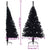 Artificial Half Christmas Tree with Stand Black 150 cm PVC