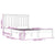 Bed Frame without Mattress Black Solid Wood 135x190 cm