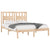 Bed Frame Solid Wood Pine 183x203 cm King Size