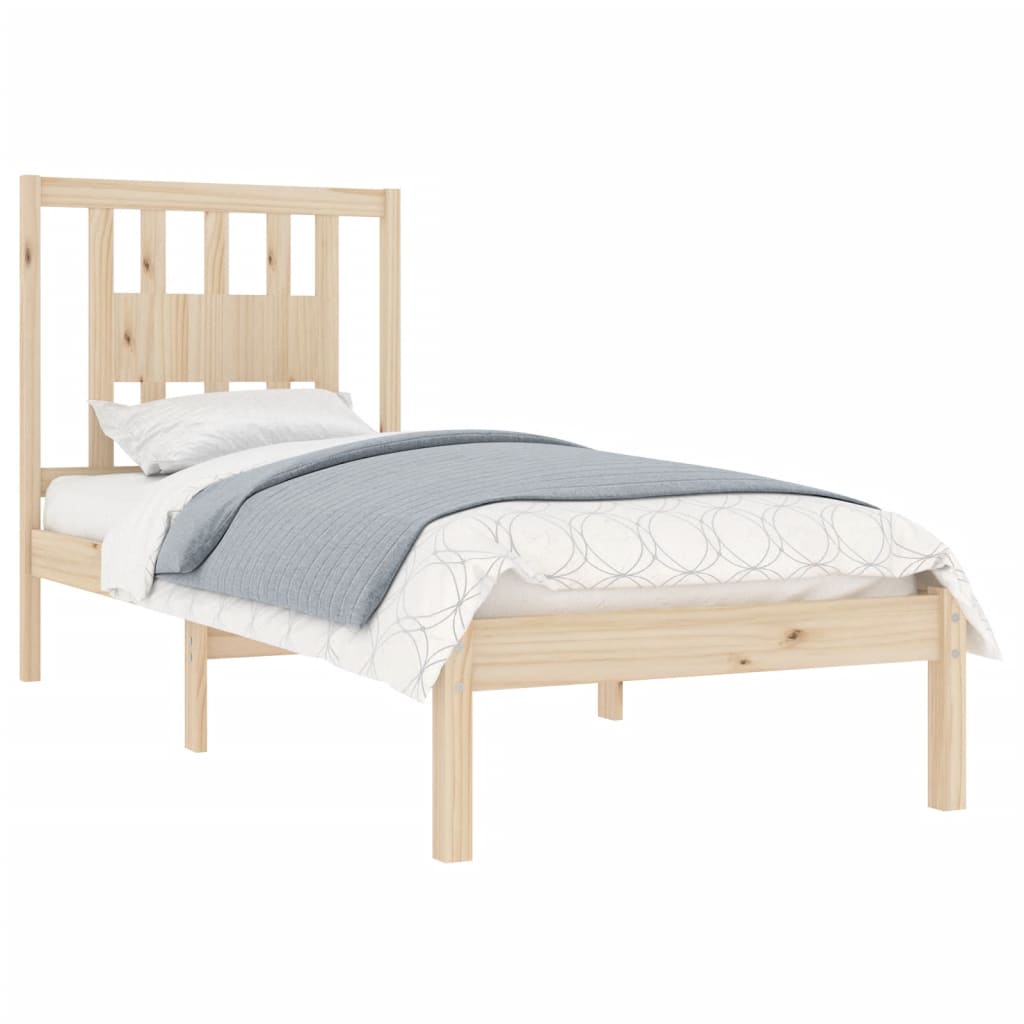 Bed Frame without Mattress Solid Wood 90x190 cm