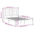 Bed Frame without Mattress Black 135x190 cm Solid Wood Pine