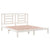 Bed Frame without Mattress White 183x203 cm King Solid Wood