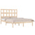 Bed Frame without Mattress 135x190 cm Solid Wood Pine