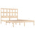 Bed Frame without Mattress 135x190 cm Solid Wood Pine