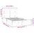 Bed Frame without Mattress White 150x200 cm Solid Wood
