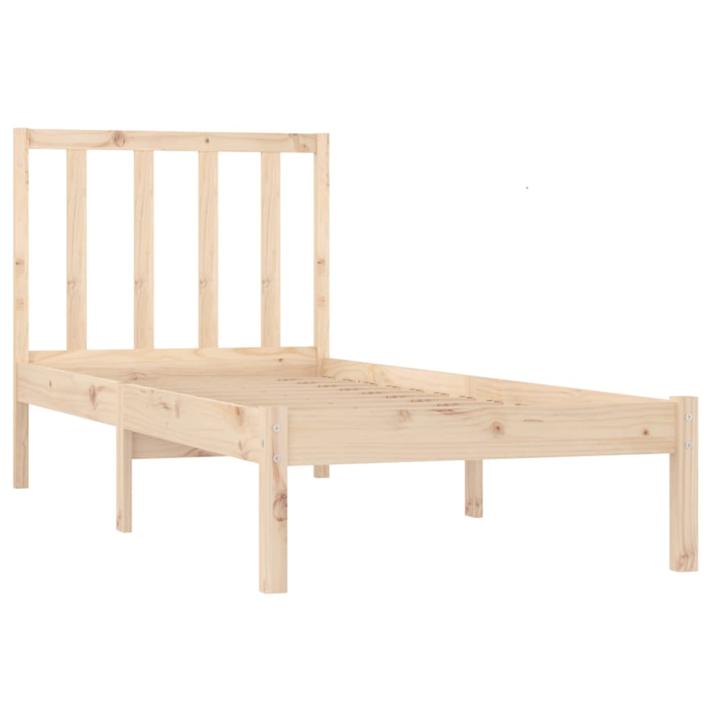 Bed Frame without Mattress Solid Wood Pine 90x190 cm