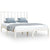 Bed Frame without Mattress White Solid Wood Pine 135x190 cm