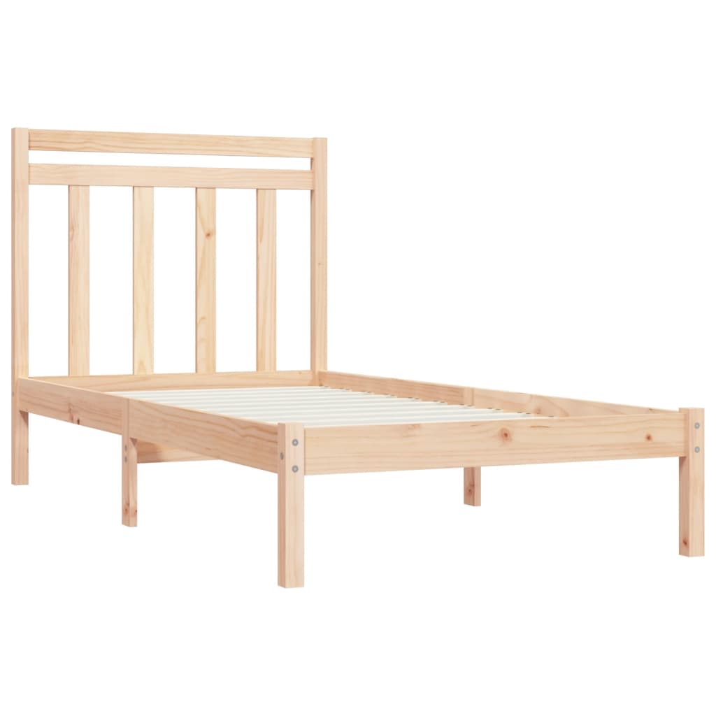 Bed Frame without Mattress 90x190 cm Solid Wood