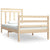 Bed Frame without Mattress 90x190 cm Solid Wood