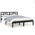 Bed Frame without Mattress Black 135x190 cm Solid Wood