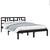 Bed Frame without Mattress Black 135x190 cm Solid Wood