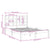 Bed Frame without Mattress Black 135x190 cm Solid Wood