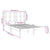 Bed Frame without Mattress Black 135x190 cm Solid Wood