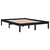 Bed Frame without Mattress Black 135x190 cm Solid Wood