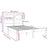 Bed Frame without Mattress Black 135x190 cm Solid Wood