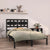 Bed Frame without Mattress Black 135x190 cm Solid Wood