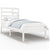 Bed Frame without Mattress White Solid Wood 90x190 cm