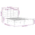 Bed Frame without Mattress White Solid Wood 135x190 cm
