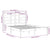 Bed Frame without Mattress Black Solid Wood 135x190 cm