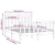 Bed Frame without Mattress Black Solid Wood Pine 150x200 cm