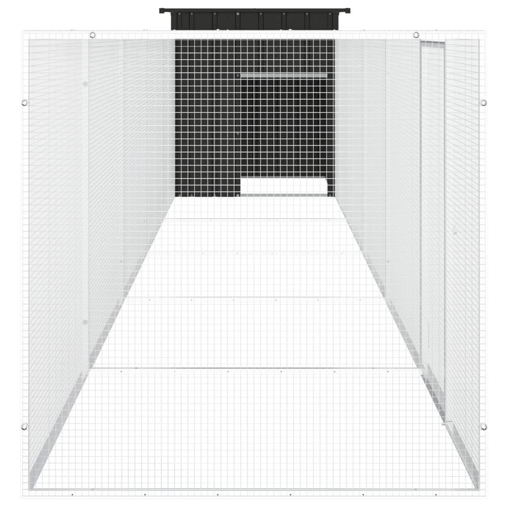 Chicken Cage Anthracite 600x91x100 cm Galvanised Steel