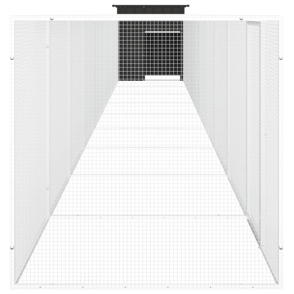 Chicken Cage Anthracite 1000x91x100 cm Galvanised Steel