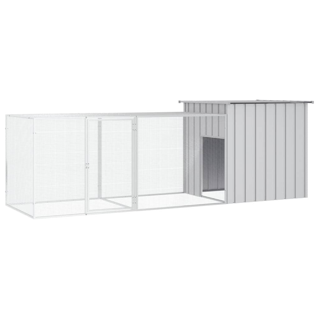 Chicken Cage Grey 300x91x100 cm Galvanised Steel