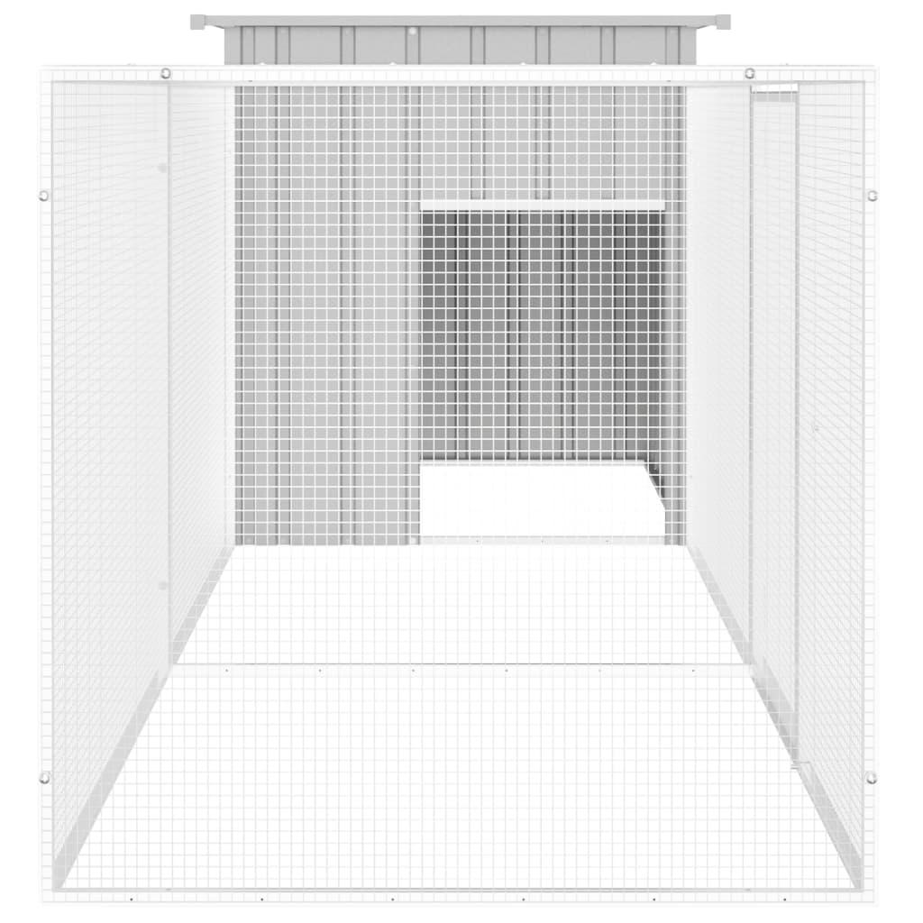 Chicken Cage Grey 300x91x100 cm Galvanised Steel