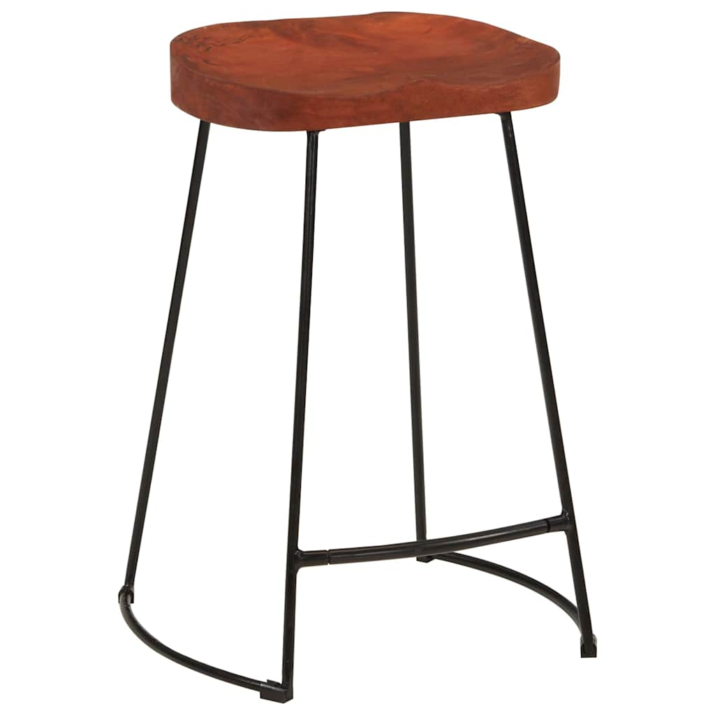 Gavin Bar Stools 2 pcs 45x40x63 cm Solid Wood Mango