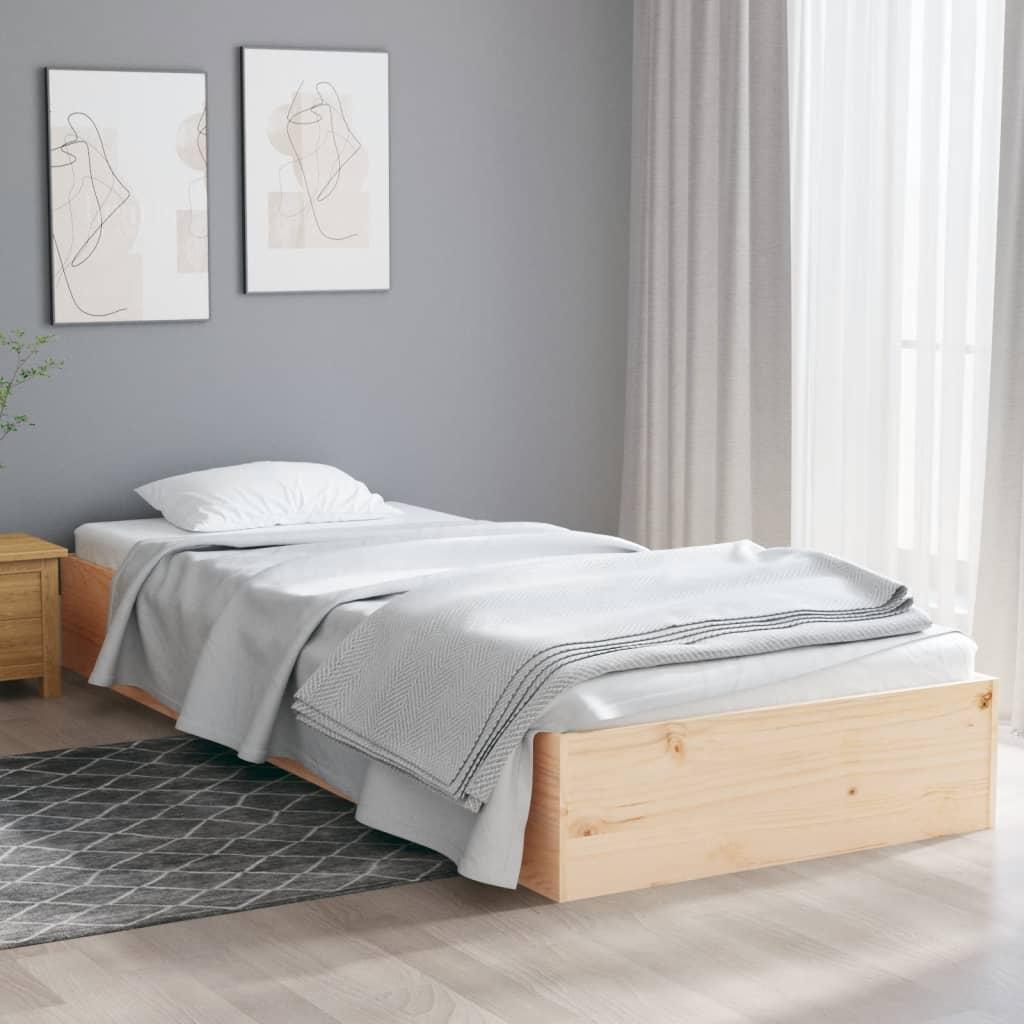 Bed Frame without Mattress Solid Wood 90x190 cm