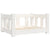 Dog Bed White 55.5x45.5x28 cm Solid Wood Pine