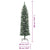 Artificial Slim Christmas Tree with Stand 180 cm PVC