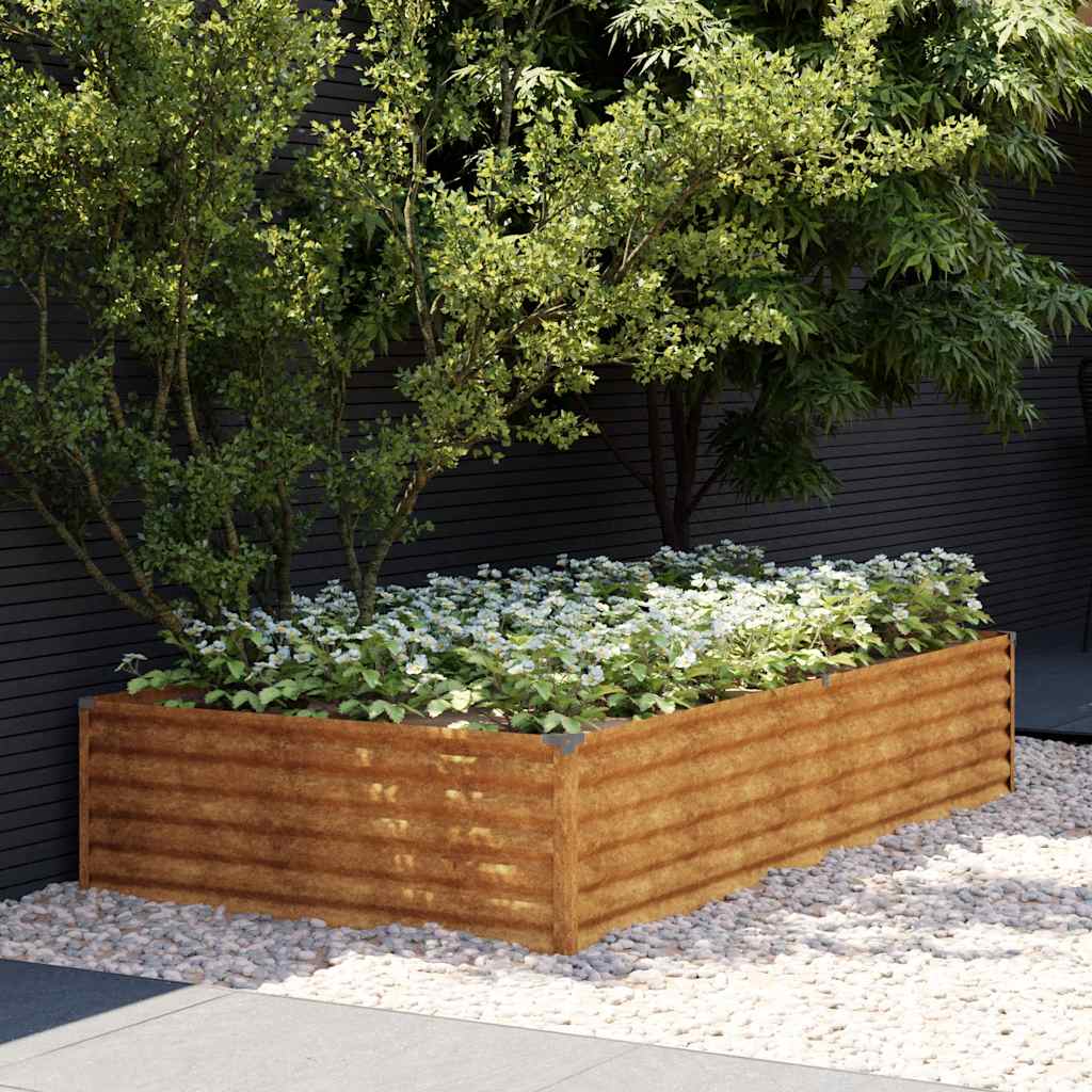 Garden Raised Bed 195x100x36 cm Corten Steel
