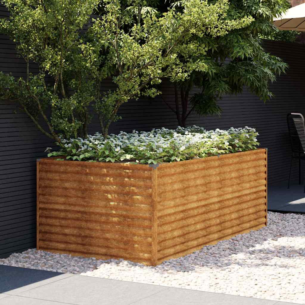 Garden Raised Bed 196x100x69 cm Corten Steel