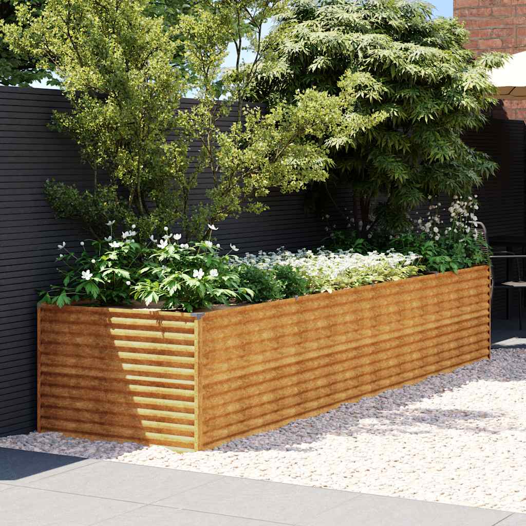 Garden Raised Bed 386x100x69 cm Corten Steel