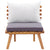 4 Piece Garden Lounge Set with Cushions Solid Wood Acacia