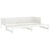 Pull-out Day Bed without Mattress White 2x(90x190) cm