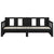 Pull-out Day Bed without Mattress Black Solid Wood Pine 2x(90x190) cm