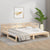 Pull-out Day Bed without Mattress Solid Wood Pine 2x(90x190) cm