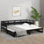 Pull-out Day Bed without Mattress Black 2x(90x190) cm