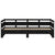 Pull-out Day Bed without Mattress Black 2x(90x190) cm