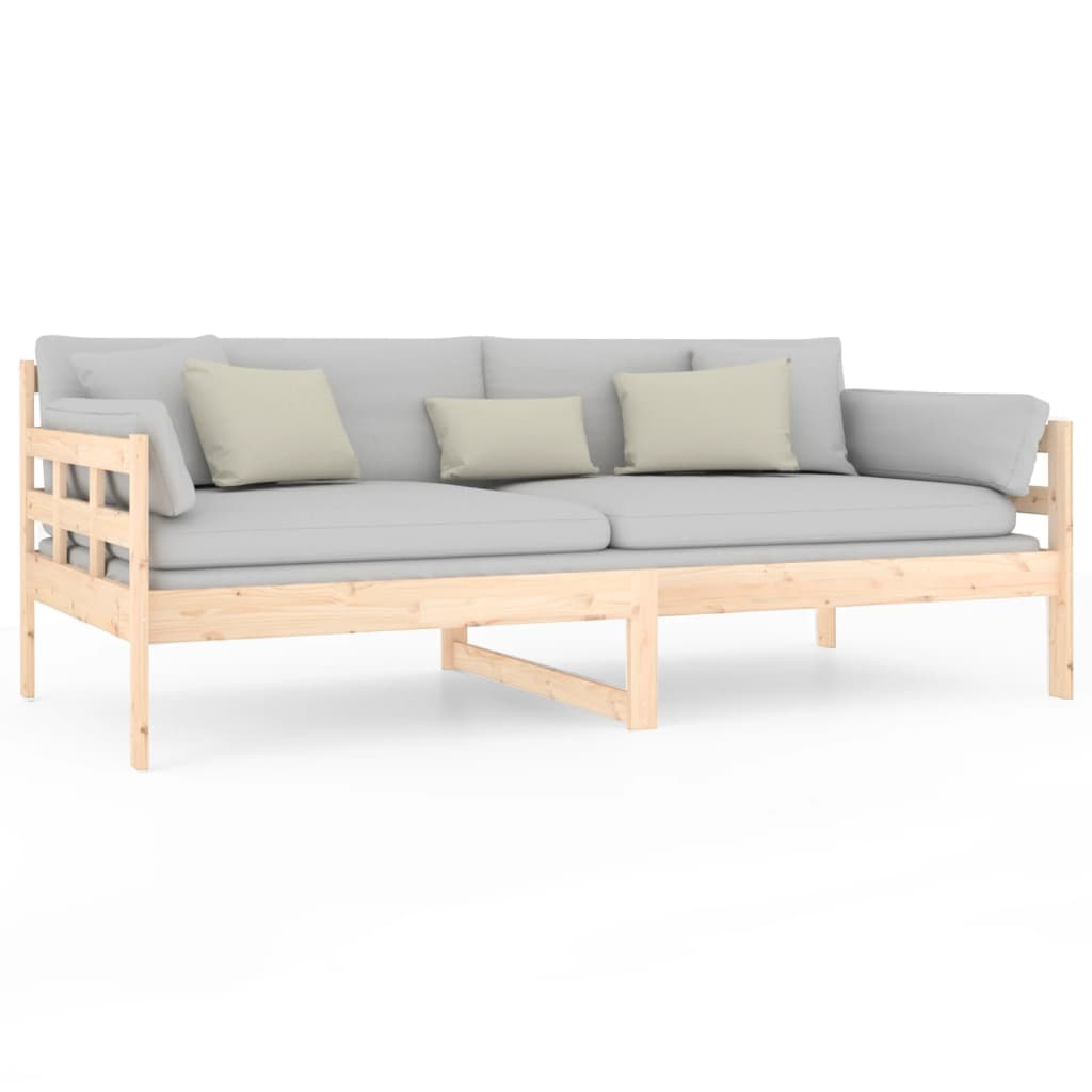Day Bed without Mattress Solid Wood Pine 90x190 cm